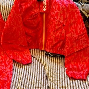 Pretty in pink windbreak jacket & pants, size large